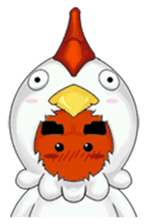 Nuba: The Funniest Chicken Suit Boy sticker #775153