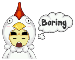 Nuba: The Funniest Chicken Suit Boy sticker #775155