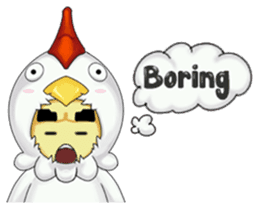Nuba: The Funniest Chicken Suit Boy sticker #775155