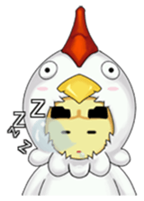 Nuba: The Funniest Chicken Suit Boy sticker #775156