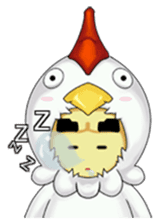 Nuba: The Funniest Chicken Suit Boy sticker #775156