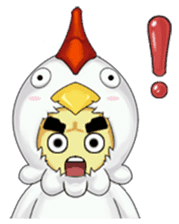Nuba: The Funniest Chicken Suit Boy sticker #775157