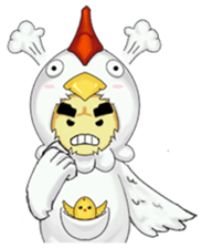Nuba: The Funniest Chicken Suit Boy sticker #775158