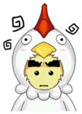 Nuba: The Funniest Chicken Suit Boy sticker #775165