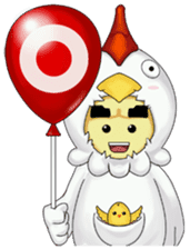 Nuba: The Funniest Chicken Suit Boy sticker #775167