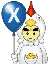 Nuba: The Funniest Chicken Suit Boy sticker #775168