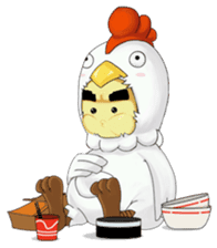 Nuba: The Funniest Chicken Suit Boy sticker #775170