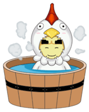 Nuba: The Funniest Chicken Suit Boy sticker #775171
