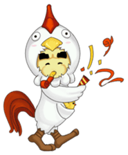 Nuba: The Funniest Chicken Suit Boy sticker #775181