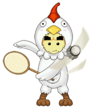 Nuba: The Funniest Chicken Suit Boy sticker #775182