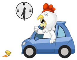 Nuba: The Funniest Chicken Suit Boy sticker #775185