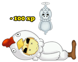 Nuba: The Funniest Chicken Suit Boy sticker #775187