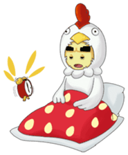 Nuba: The Funniest Chicken Suit Boy sticker #775188