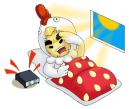 Nuba: The Funniest Chicken Suit Boy sticker #775189