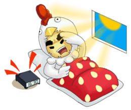 Nuba: The Funniest Chicken Suit Boy sticker #775189