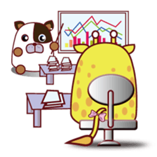 QQ Giraffes sticker #777448