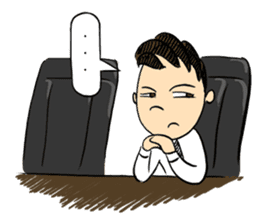 Don't rely on me! I'm a fresh salaryman! sticker #778231