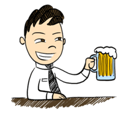 Don't rely on me! I'm a fresh salaryman! sticker #778232