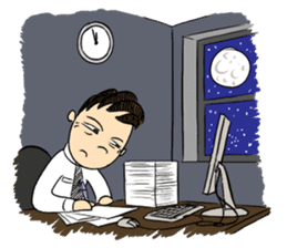 Don't rely on me! I'm a fresh salaryman! sticker #778251