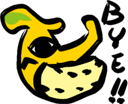 Great knights love to eat big bananas. sticker #778480