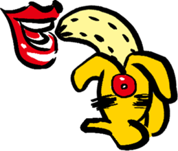 Great knights love to eat big bananas. sticker #778486