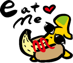 Great knights love to eat big bananas. sticker #778496