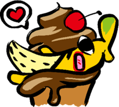 Great knights love to eat big bananas. sticker #778497