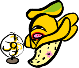 Great knights love to eat big bananas. sticker #778502