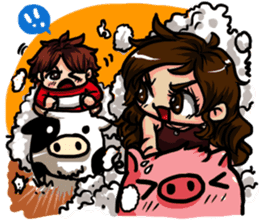 3 Pigs 1 Cow sticker #779035