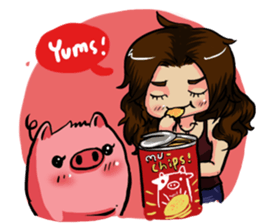 3 Pigs 1 Cow sticker #779041