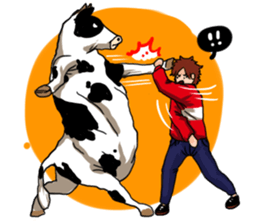 3 Pigs 1 Cow sticker #779046