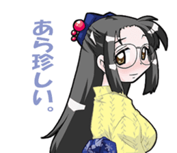Yukata & shrine maiden summer festival sticker #781084