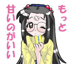 Yukata & shrine maiden summer festival sticker #781086