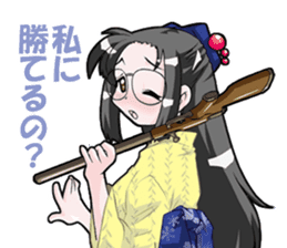 Yukata & shrine maiden summer festival sticker #781087
