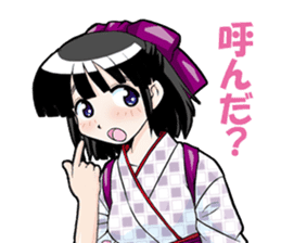 Yukata & shrine maiden summer festival sticker #781108