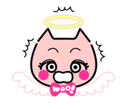 angel and devil sticker #781317