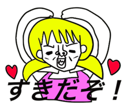 American pop woman sticker #781479