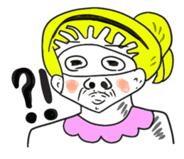 American pop woman sticker #781482