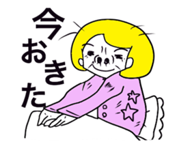 American pop woman sticker #781488