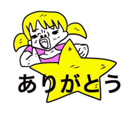 American pop woman sticker #781491