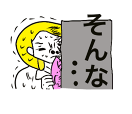 American pop woman sticker #781493