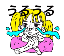 American pop woman sticker #781494