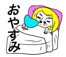 American pop woman sticker #781495