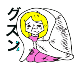 American pop woman sticker #781497