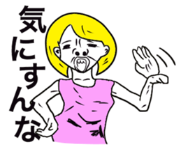 American pop woman sticker #781505