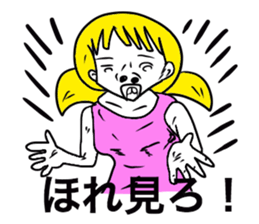 American pop woman sticker #781508