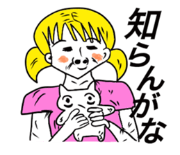 American pop woman sticker #781509