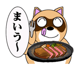 Raccoon dog of the entertainment world sticker #782394