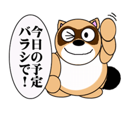 Raccoon dog of the entertainment world sticker #782426