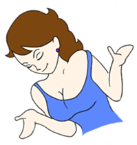 Tsundere mom sticker #783223